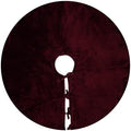Sophia-Art Christmas Tree Skirt, Luxury Velvet Plush Skirt, Xmas Decoration Holiday Party Décor, Soft Velvet Home Décor Merry Christmas Party Christmas Tree Decorations (Maroon,56 Inch) by Sophia-Art