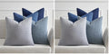 MIULEE Blue Decorative Pillow Covers 18x18 Inch Set of 4 Boho Western Farmhouse Home Decor Couch Throw Pillows Summer Coastal Corduroy Pillowcases Industrial for Sofa Living Room Bed (Pack of 2) by MIULEE