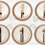 Morgan Faux Leather Round Set of 12 Placemats, 15", Camel, Heat Resistant, Stain Resistant, Non-Slip, Reversible, Durable Table Mats for Kitchen, Dining Table, Indoor Washable Use - Image 7