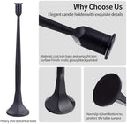Iron Taper Candle Holder Set of 3 15.5” 14” 12” Decorative Modern Vintage Metal Tall Candlestick Holders for Wedding, Dinning Table,Mantle, Party Decoration (3, Black) - Image 5