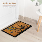 Coir Welcome Mat, Non-Slip, Bicycle, 17 x 29 in - Image 5