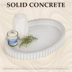 Oval Tray for Coffee Table Decor, 13" Concrete Coffee Table Tray, Granite - Image 6