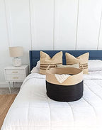 OrganiHaus Round Toy Basket & Blanket Basket, Cotton Rope 20x13" - Image 5