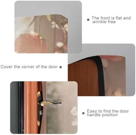 Burbuja Easter Bunny Eggs House Door Cover, Stretch Fabric Backdrop Door Porch Covers for Home Party Holidays Decoration, 35x79 In - Image 4