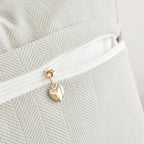 MIULEE Pack of 2 Cream White Euro Shams Chenille Pillow Covers 22x22 Inch - Image 3