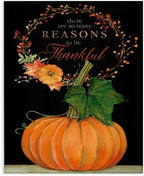 Stupell Industries Thankful Pumpkin Holiday, 16 x 20 Inch Canvas Wall Art by StupellIndustries