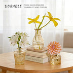 SUPMIND 16Pcs Amber Bud Vases Set, Small Glass Vases Bulk for Centerpieces - Image 4
