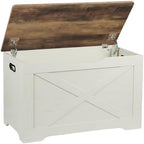 Timberer 31.5" Storage Chest, Wooden Storage Bench, Entryway Shoes Bench by Timberer