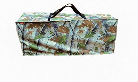 Outdoor Rectangular Cushion/Cover Storage Bag, Protective Zippered Storage Bags with Handles, 60"X20"X28" Leaf by acoveritt