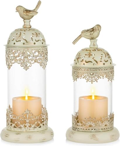 Candlestick Candle Barrels Moroccan Style Retro Lanterns Projection Lights Hollowed-Out Decorations Home Ramadan Hanging Outdoor Indoor Courtyard Porch Festival Weddings - Image 5