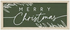 Simply Said, INC Merry Christmas Farmhouse Frames Decor, 10 x 24 inch Rustic Wood Sign, Made in USA, FF1321 by SimplySaidINC