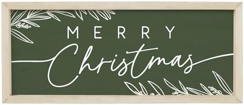Simply Said, INC Merry Christmas Farmhouse Frames Decor, 10 x 24 inch Rustic Wood Sign, Made in USA, FF1321 by SimplySaidINC
