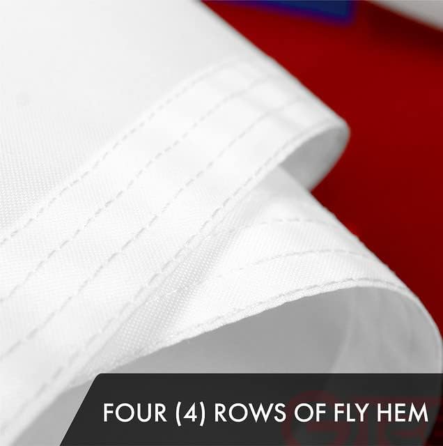 G128 Combo Pack: USA American Flag 3x5 Ft Embroidered Stars & Christian Flag 3x5 Ft Embroidered - Image 5