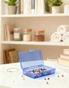 LJY 12 Blue Rectangular Plastic Boxes, 5.3 x 3.1 x 1.2 in for Coins - Image 3