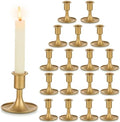 Candlestick Holders Taper Candle Holders, Romadedi Gold Candle Stick Candle Holder for Table Centerpiece, Wedding Reception, Festive Christmas Mantel Decoration or Home Decor, Set of 18 by ROMADEDI