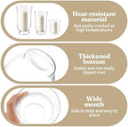 6 Pcs Hurricane Glass Candle Holders, 3 Sizes Pillar Candle Vases - Image 3