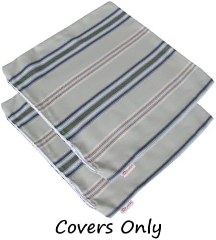 Outdoor/Indoor Sunbrella Throw Pillows Square Set of 2 Pieces 24 inch x 24 inch Saltillo Sagebrush - Cover Only, Insert Not Included - Image 2