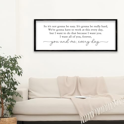 ZZJJHYWGQ Romantic Movie Quote Sign, Black, 32"×12" - Image 6