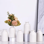 White Bud Vases Set of 6 - Mini White Ceramic Vases for Flowers, Modern Bud Vase for Table Decor, Boho Small Vase for Home Decor, Centerpieces in Bulk for Wedding, Home, Table, Party Decor - Image 6