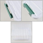 6-Pack Plastic Storage Bins with Lids, 20 L Clear Storage Containers - Image 3