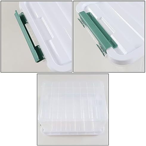 6-Pack Plastic Storage Bins with Lids, 20 L Clear Storage Containers - Image 3