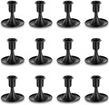 Black Candlestick Candle Holders for Taper ：12 PCS Romadedi Candle Stick Holder Set Vintage Table Centerpiece Halloween Decoration Wedding Christmas Fireplace Mantel Home Deocr by ROMADEDI