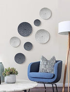 Silver and Gray Metal Wall Art Decor for Modern Living Room Hallway - Image 3