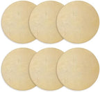 Placemats Set of 6 – Round 15” Faux Leather Table Mats for Dining, Heat Resistant & Non-Slip Washable Table Decor, Indoor, Outdoor, Dining Table Set for 6, Modern Kitchen & Holiday Use, Gold - Image 2