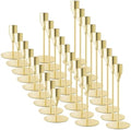Gold Candlestick Holders, Metal Taper Candle Holders, Bulk Set of 27 by ECHFSM