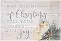 Simply Said, INC Rustic Pallets, May the Miracle of Christmas... - 16" x 10.75" Rustic Wood Sign RUS1263 by SimplySaidINC