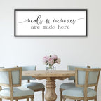 YWJKWLGS Kitchen Signs Wall Decor Art Meals and Memories Are Made Here Sign - Image 6