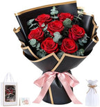 Lewondr Preserved Flowers Bouquet, Red Roses Forever Flowers for Delivery by Lewondr