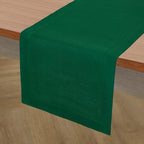 Solino Home 100% Pure Linen Table Runner Christmas Green, Fete 14 x 90 in - Image 2