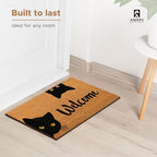 Coir Welcome Mat, Non-Slip, Welcome Cats, 17 x 29 in - Image 5