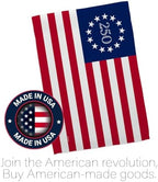 America 250 Flag Betsy Ross July 4th Garden Stand Set Porch Lawn Tapestry Grave Yard Decor Canvas Prints Textile Woven Poster USA 250th Anniversary Merchandise Decoration Gift - Image 5