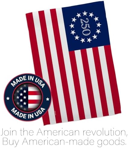 America 250 Flag Betsy Ross July 4th Garden Stand Set Porch Lawn Tapestry Grave Yard Decor Canvas Prints Textile Woven Poster USA 250th Anniversary Merchandise Decoration Gift - Image 5