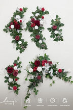 Ling's moment Christmas Artificial Flower Garland Wedding Arch 6 FT - Image 5