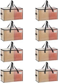 VENO Moving Bags, Storage Bags, Wide Open Top, Clear, 8 Pack by Veno