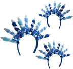 The Dreidel Company Menorah Headbands, Fun for Hanukkah, Personal Decorations for the Festival of Lights (12-Pack) - Image 4