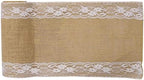 MDS 5 PCS 100% Natural Burlap Table Runners 12" x 108" with Lace, Rustic Farmhouse Country Vintage Boho Jute Runner for Wedding Reception Birthday Party Home Kitchen Dining Coffee Table Decoration - Image 6