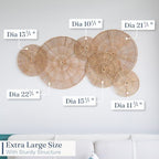 CHI AN HOME Wicker 23 Inch Jute Wall Decor Baskets, Set of 6 Extra Large Woven Jute Wall Plates, 23",21",15",13",12,10", Decorative Baskets for Wall Arts, Wall Hanging for Bedroom, Living Room, Office - Image 3