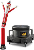LookOurWay Air Dancers Inflatable Tube Man Attachment | 20ft Tall Set | Wacky Waving Christmas Inflatables Tube Guy | Blower Included | Outdoor Holiday decoration | Christmas Theme - Santa by LookOurWay