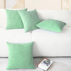 CaliTime Decorative Couch Throw Pillow Covers 18 X 18 Inches Grey Green - Image 6