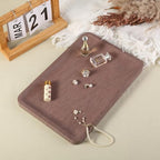 Karibiber Marble Vanity Tray, 11.8in Sandstone Bathroom Kitchen Tray for Countertop, Decorative Dresser Organizer, Perfume Storage, Jewelry Holder, Brown Stone Gift for Man - Image 6