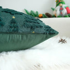 JOJUSIS Decorative Pillow Covers Pack of 4 Throw Pillowcases Faux Fur Couch Cushion (Christmas Tree, 18" x 18" (Pack of 4)) - Image 5