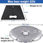 CS&BEAUTY Feather Flag Stand Base and Weight Bag for Feather Flag Pole,Heavy Duty Flag Pole Holder Flat Ground Stake for Swooper Flag and Feather Banner Pole - Image 6