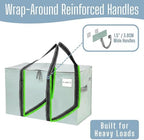 VENO 6 Pack Heavy Duty Moving Bags, Extra Large Storage Bags with Reinforced Handles & Strong Zippers, Foldable & Reusable Moving Box Alternative for Clothes & Dorm Storage - Image 2