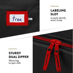 ZOBER 600D Oxford Fabric Large Christmas Tree Storage Bag - Fits 9 Ft Artificial Trees - Tear Proof Waterproof Christmas Tree Bag For Storage Box For Xmas - Strong, Durable Handles - Card Slot - Black - Image 6