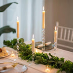 Glasseam Glass Tapered Candlestick Holders, 4Pcs Tall Taper for Table Decor - Image 3