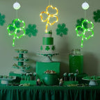 [Timer] 3 Pack St Patricks Day Decorations Shamrock Window Lights - Image 3